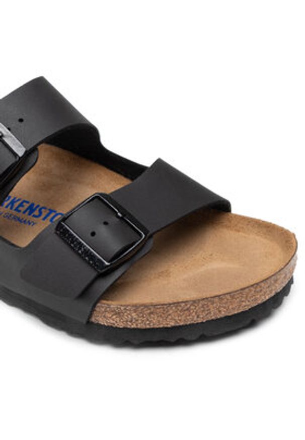 Birkenstock Klapki Arizona Birko-Flor 551251 Czarny. Kolor: czarny. Materiał: skóra