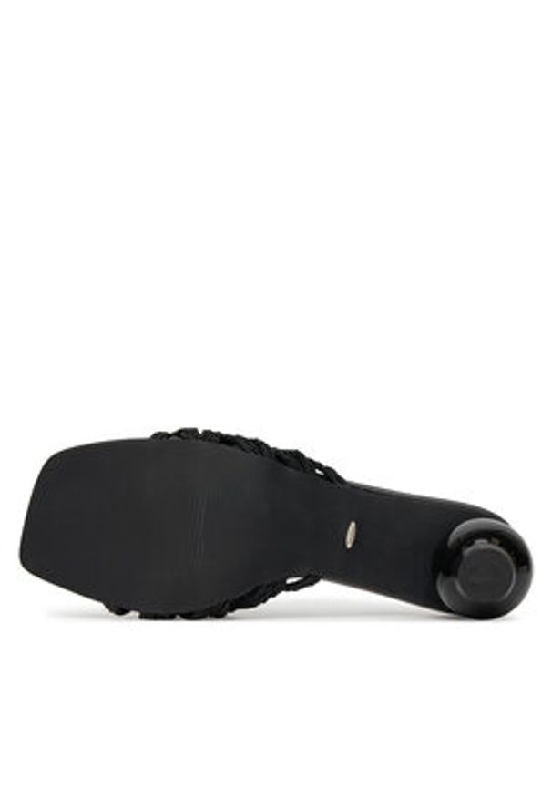 DeeZee Klapki LB1299 Czarny. Kolor: czarny. Materiał: materiał