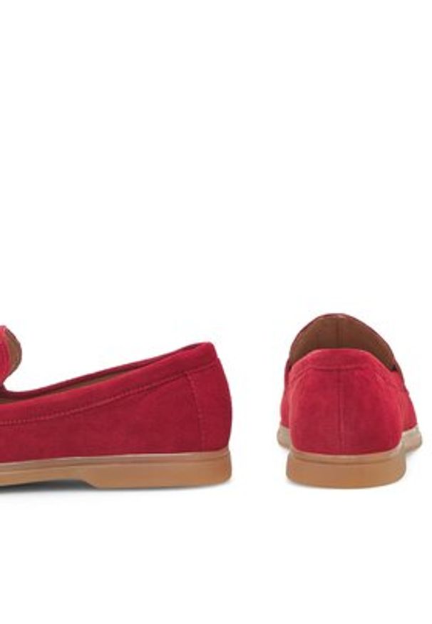 Lasocki Mokasyny WI16-VINISKA-01 Czerwony. Kolor: czerwony. Materiał: zamsz, skóra