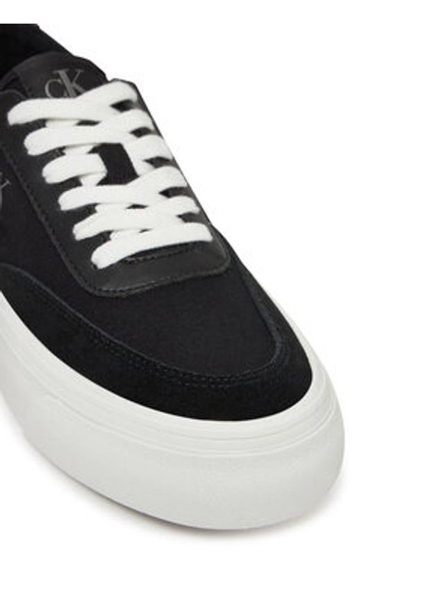 Calvin Klein Jeans Sneakersy Vulc Flatform Low Cv Mix Mg YW0YW01770 Czarny. Kolor: czarny. Materiał: materiał