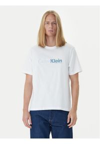 Calvin Klein T-Shirt LV04RD822G Biały Regular Fit. Kolor: biały. Materiał: bawełna