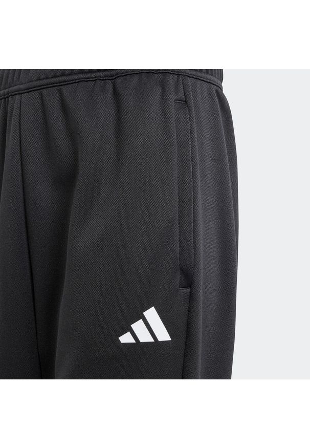 Adidas - Spodnie treningowe do piłki nożnej dla dzieci ADIDAS Sereno. Kolor: czarny, biały, wielokolorowy. Materiał: dresówka. Styl: klasyczny, sportowy