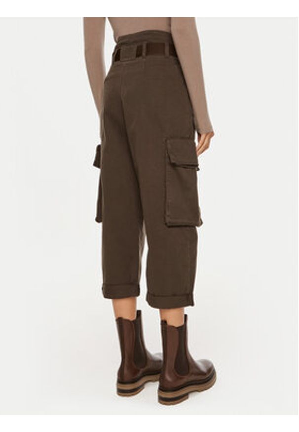 Pinko Spodnie cargo Ronfare 101840 A21C Brązowy Regular Fit. Kolor: brązowy. Materiał: bawełna