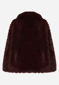 Born2be - Bordowa Kurtka Dwustronna w Stylu Biker z Futerkiem Aflita. Okazja: na spacer, na co dzień. Kolor: czerwony. Materiał: futro. Długość: krótkie. Styl: elegancki, casual #5