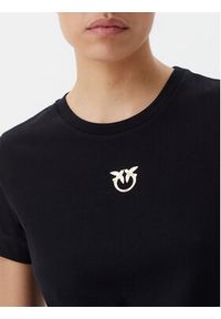 Pinko - PINKO T-Shirt Bussolotto 100355 A2OD Czarny Regular Fit. Kolor: czarny. Materiał: bawełna #5