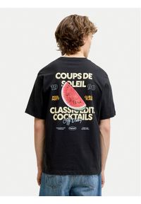 Jack & Jones T-Shirt Riviera 12295202 Czarny Regular Fit. Kolor: czarny. Materiał: bawełna #1
