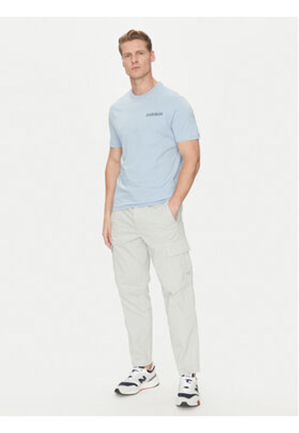 Napapijri T-Shirt S-Sovana NP0A4IE4 Błękitny Regular Fit. Kolor: niebieski. Materiał: bawełna