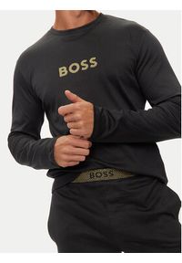 BOSS - Boss Piżama 50527499 Czarny Regular Fit. Kolor: czarny. Materiał: bawełna