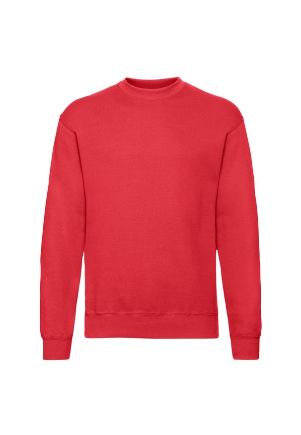FRUIT OF THE LOOM - Klasyczna Bluza Rozpinana Unisex Dla Dorosłych. Kolor: czerwony