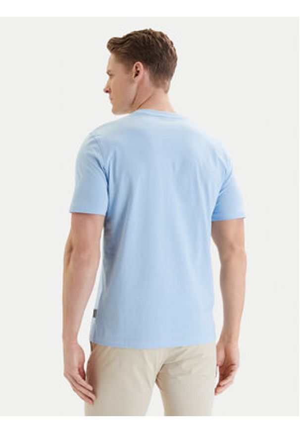 Bugatti T-Shirt 8350-15040E Niebieski Regular Fit. Kolor: niebieski. Materiał: bawełna