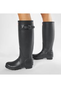 Hunter Kalosze Womens Org Tall WFT1000RMA Czarny. Kolor: czarny. Materiał: kauczuk