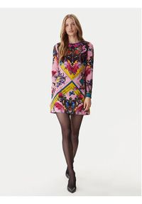 Versace Jeans Couture Sukienka codzienna 79HAO9P1 NS696 Różowy Slim Fit. Okazja: na co dzień. Kolor: różowy. Materiał: syntetyk. Typ sukienki: proste. Styl: casual