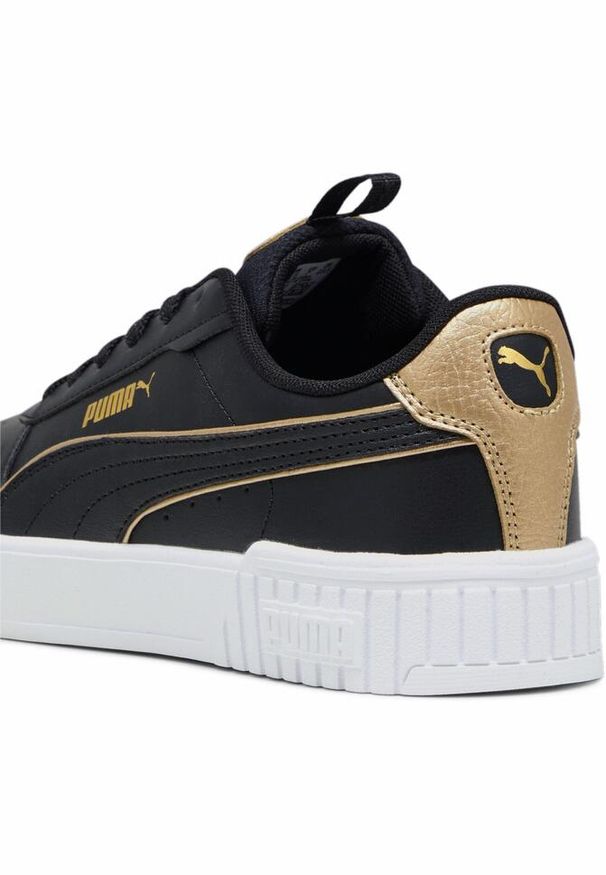 Puma - Damskie sneakersy Carina 2.0 Pop Up Metallics PUMA Black Gold White. Kolor: żółty, biały, wielokolorowy, czarny