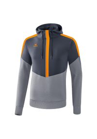 ERIMA - Bluza dziecięca z kapturem Erima Squad. Typ kołnierza: kaptur. Kolor: szary. Sport: piłka ręczna, fitness #1