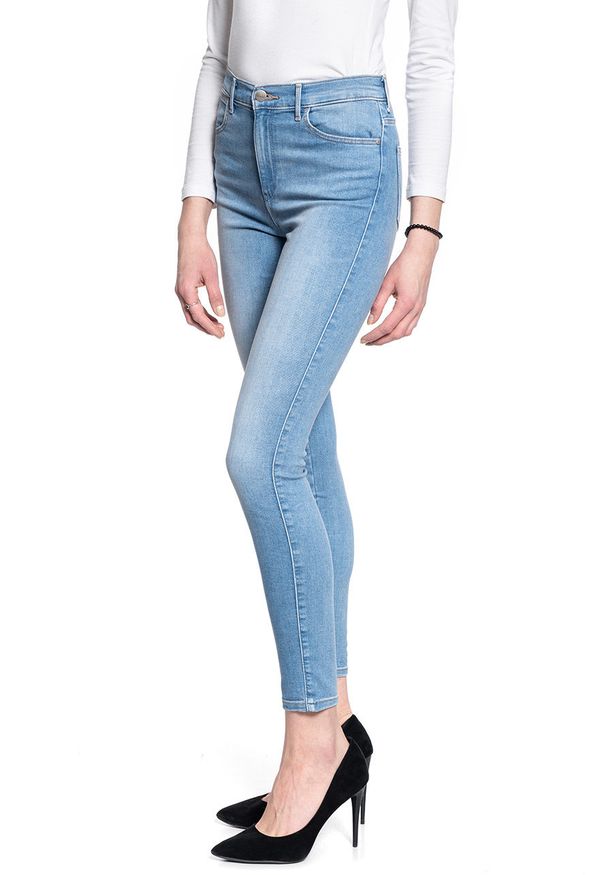 Wrangler - SPODNIE DAMSKIE WRANGLER HIGH RISE SKINNY SOFT CLOUD W27HZI29R 112128152