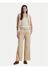Lauren Ralph Lauren - LAUREN RALPH LAUREN Kuloty 200965654004 Beżowy Regular Fit. Kolor: beżowy. Materiał: syntetyk #4