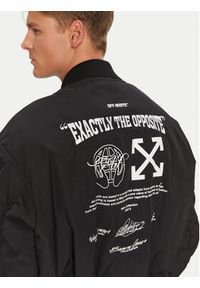 OFF-WHITE - Off-White Kurtka bomber OMEH049S23FAB0011001 Czarny Regular Fit. Kolor: czarny. Materiał: syntetyk