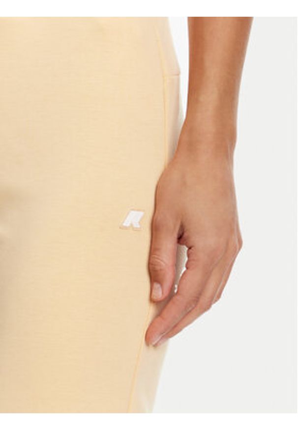 K-Way Spodnie dresowe Jenny K2123NW Beżowy Regular Fit. Kolor: beżowy. Materiał: syntetyk