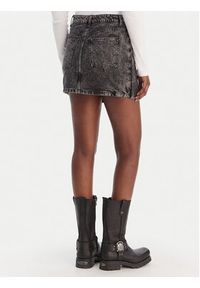 Hugo - HUGO Spódnica mini Galaxy 50559270 Czarny. Kolor: czarny. Materiał: bawełna #5