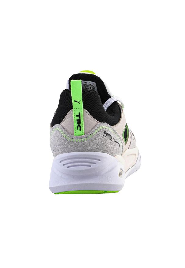 Puma - Trampki Męskie Skóra TRC Blaze The Triangle. Kolor: wielokolorowy, biały, beżowy, zielony. Materiał: skóra. Sport: turystyka piesza