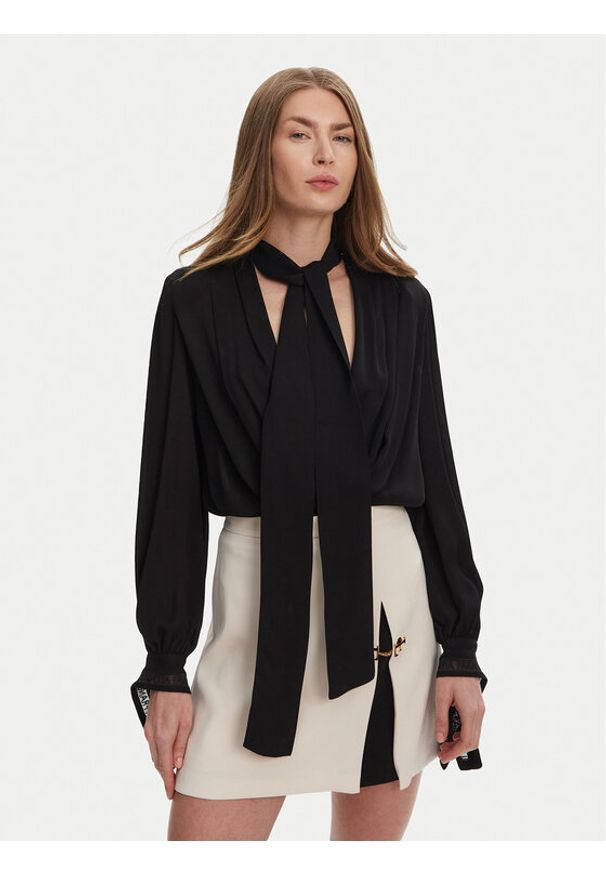 Elisabetta Franchi Body CB-006-51E2 Czarny Regular Fit. Kolor: czarny. Materiał: wiskoza