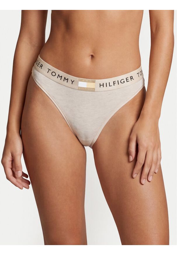 TOMMY HILFIGER - Tommy Hilfiger Figi klasyczne UW0UW06038 Beżowy. Kolor: beżowy. Materiał: bawełna