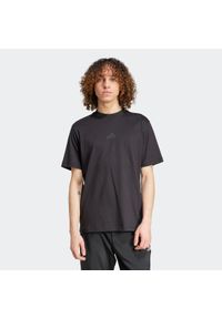 Adidas - Koszulka męska ADIDAS. Kolor: czarny. Materiał: bawełna #1