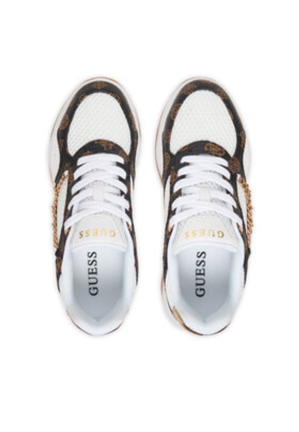 Guess Sneakersy FLPHAR FAL12 Biały. Kolor: biały. Materiał: skóra