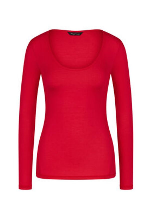 Triumph Koszulka piżamowa Bauty Layers 10225060 Czerwony Slim Fit. Kolor: czerwony. Materiał: lyocell