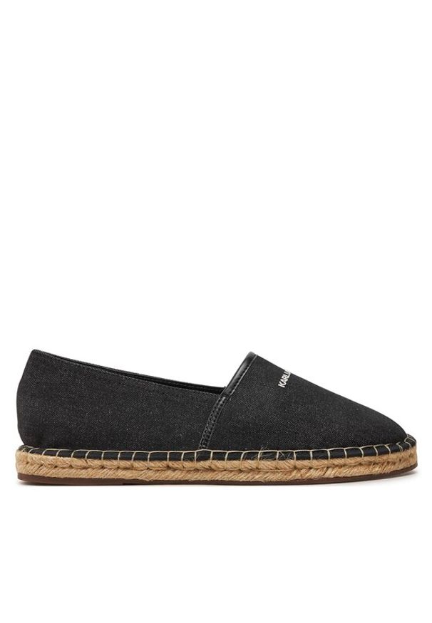 Karl Lagerfeld - KARL LAGERFELD Espadryle KL70104 Czarny. Kolor: czarny. Materiał: materiał