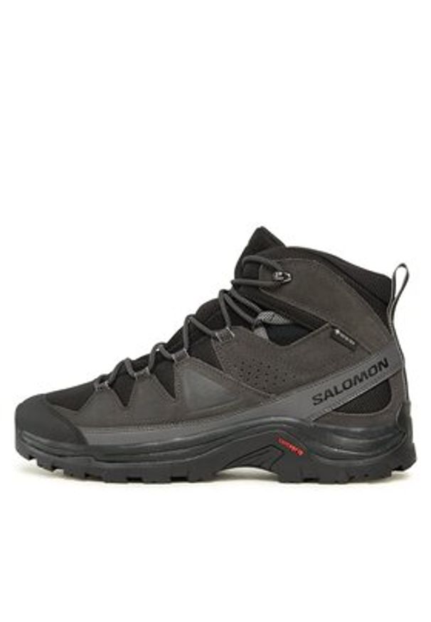 salomon - Salomon Trekkingi Quest Rove GORE-TEX L47181300 Czarny. Kolor: czarny. Materiał: zamsz, skóra. Technologia: Gore-Tex. Sport: turystyka piesza