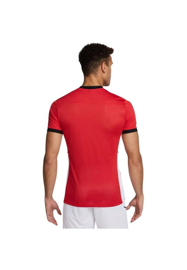 Nike - Koszulka Męska Academy 25 SS. Kolor: czerwony. Sport: turystyka piesza