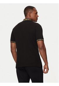 Versace Jeans Couture Polo 76GAGT00 Czarny Regular Fit. Typ kołnierza: polo. Kolor: czarny. Materiał: bawełna #5