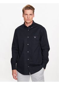 GANT - Gant Koszula The Broadcloth Reg 3046400 Czarny Regular Fit. Kolor: czarny. Materiał: bawełna