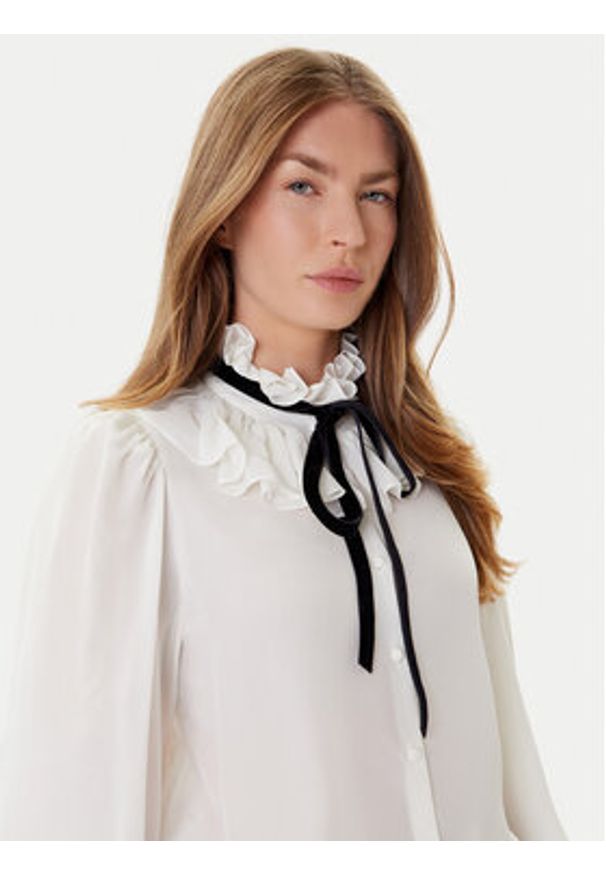 Luisa Spagnoli Koszula Lento 542516 Écru Regular Fit. Materiał: jedwab