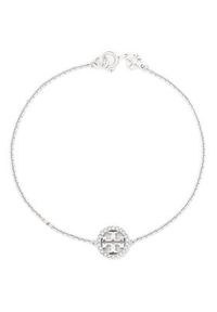 Tory Burch Bransoletka Miller Pave Chain Bracelet Tory 80997 Srebrny. Materiał: srebrne. Kolor: srebrny #2