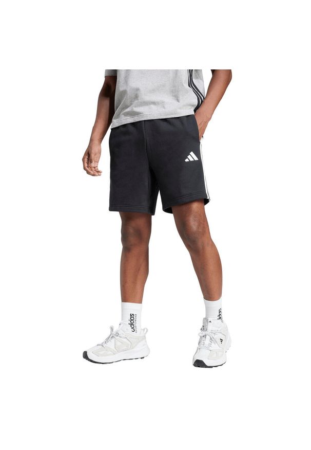 Spodenki Adidas Sport M 3S Ft Dorosłych. Kolor: czarny, biały, wielokolorowy. Długość: krótkie. Sport: fitness