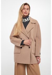 Ermanno Firenze - Płaszcz damski wełniany ERMANNO FIRENZE. Materiał: wełna