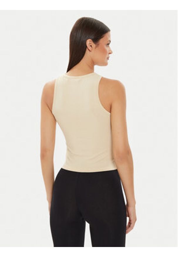 Hugo Top 50514859 Beżowy Slim Fit. Kolor: beżowy. Materiał: bawełna