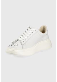 MOA Concept buty double gallery kolor biały. Nosek buta: okrągły. Zapięcie: sznurówki. Kolor: biały. Materiał: guma. Obcas: na platformie