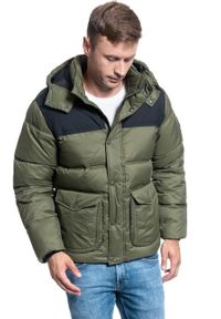 Lee - MĘSKA KURTKA ZIMOWA LEE PUFFER JACKET OLIVE GREEN L86NSZNX. Sezon: zima