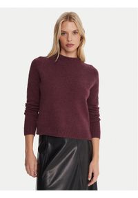 BOSS Sweter Febisan 50478315 Fioletowy Regular Fit. Kolor: fioletowy. Materiał: wełna #1