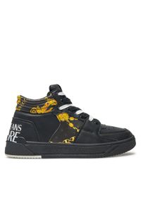 Versace Jeans Couture Sneakersy 77YA3SJ7 Czarny. Kolor: czarny. Materiał: skóra