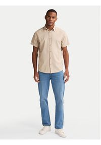 Petrol Industries Koszula M-1050-SIS414 Beżowy Regular Fit. Kolor: beżowy. Materiał: bawełna #4
