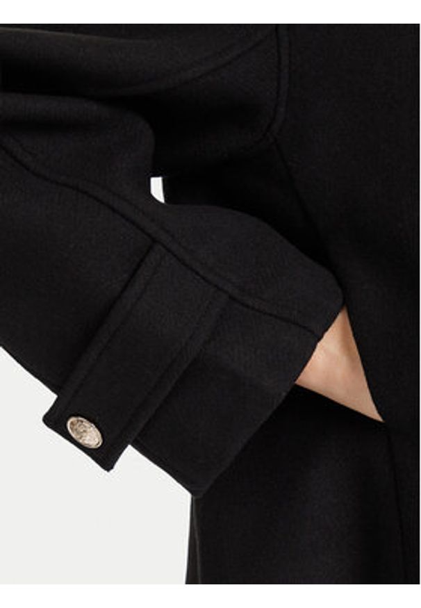 Morgan Płaszcz wełniany 252-GSTAM Czarny Regular Fit. Kolor: czarny. Materiał: wełna, syntetyk