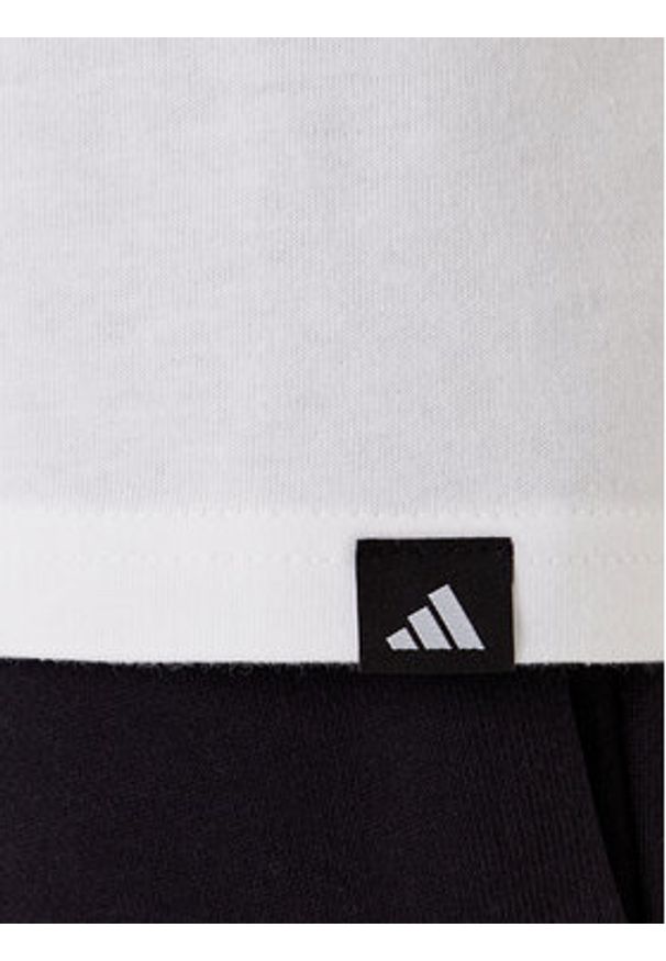 Adidas - adidas T-Shirt Slide Graphic JY8687 Biały Regular Fit. Kolor: biały. Materiał: bawełna