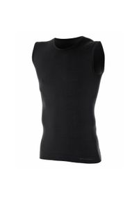 Bezrękawnik męski plus size Brubeck COMFORT WOOL. Kolekcja: plus size. Kolor: czarny. Materiał: poliamid, elastan, wełna. Długość rękawa: bez rękawów. Sport: turystyka piesza #1