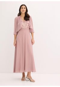 bonprix - Bolerko z delikatnego szyfonu. Kolor: różowy. Materiał: poliester, szyfon #2