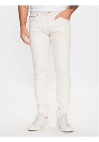 Pepe Jeans Jeansy Stanley PM20632 Biały Skinny Fit. Kolor: biały