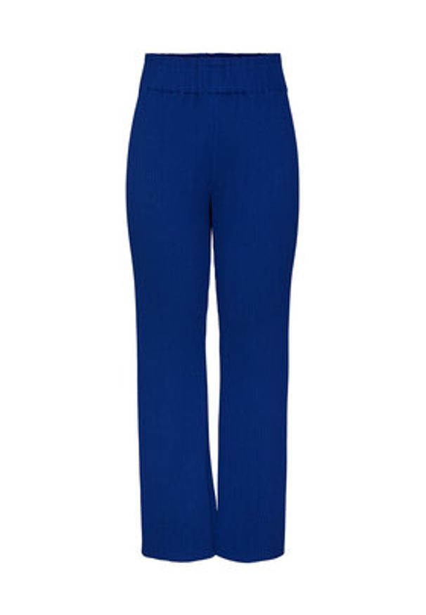 YAS Spodnie materiałowe 26028051 Niebieski Regular Fit. Kolor: niebieski. Materiał: syntetyk